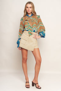 PICKING DAISIES WOVEN TOP