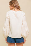 WAVERLY MILLS WOVEN TOP