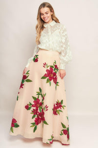 INCREDIBLE LOVE JACQUARD WOVEN TOP