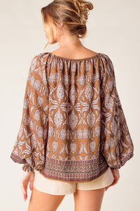 BE ALRIGHT WOVEN TOP