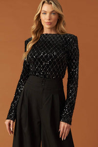 RUNNING OUT OF TIME SEQUIN BODYSUIT