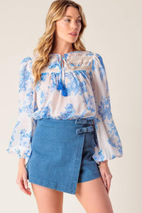 LAGOON DAYDREAMS WOVEN TOP