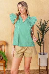 RIVIERA RETREAT WOVEN TOP