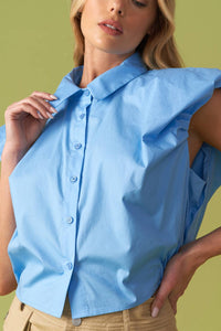 CREATING MEMORIES WOVEN CROP TOP