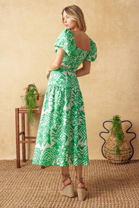 DESTINED FOR MORE WOVEN TOP AND SKIRT SET