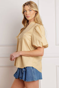 HIGH STANDARDS WOVEN TOP