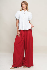 VINEYARD STROLL IVORY WOVEN TOP