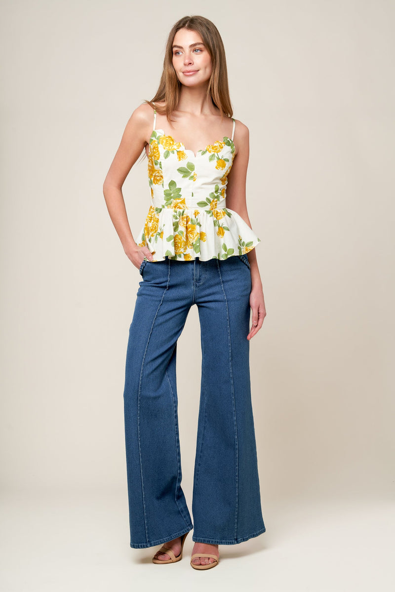 EVERY SUNDAY CREAM WOVEN TOP