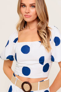 COCONUT KISS  NAVY TOP AND PANT SET