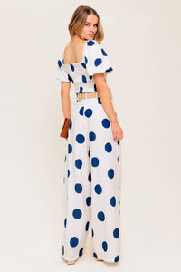 COCONUT KISS  NAVY TOP AND PANT SET