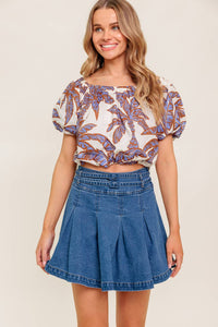 PETAL WALTZ WOVEN TOP