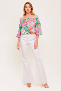 PRECIOUS MOMENT WOVEN TOP