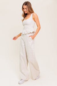 CITRUS FLOW IVORY WOVEN TOP