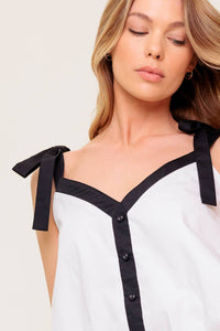 SCENT OF SPRING WOVEN TOP