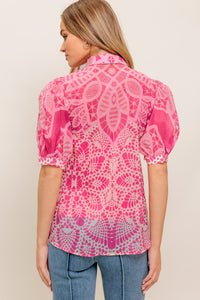 PRECIOUS HEART WOVEN TOP