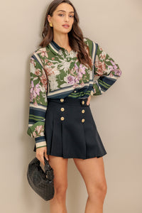 GARDEN CLUB  WOVEN TOP