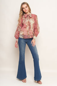ROCOCO ROSE WOVEN TOP