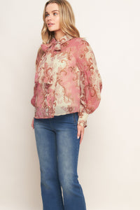 ROCOCO ROSE WOVEN TOP
