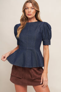 CLASSIC EDGE DARK DENIM TOP