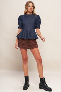 CLASSIC EDGE DARK DENIM TOP
