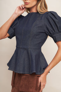 CLASSIC EDGE DARK DENIM TOP