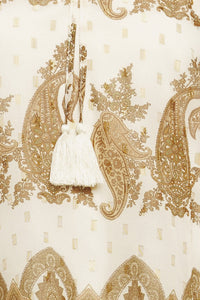 MOROCCAN SPICE IVORY WOVEN TOP