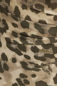 LUXE TRACE TAUPE BLACK WOVEN TOP