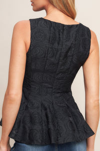 URBAN ELEGANCE WOVEN TOP