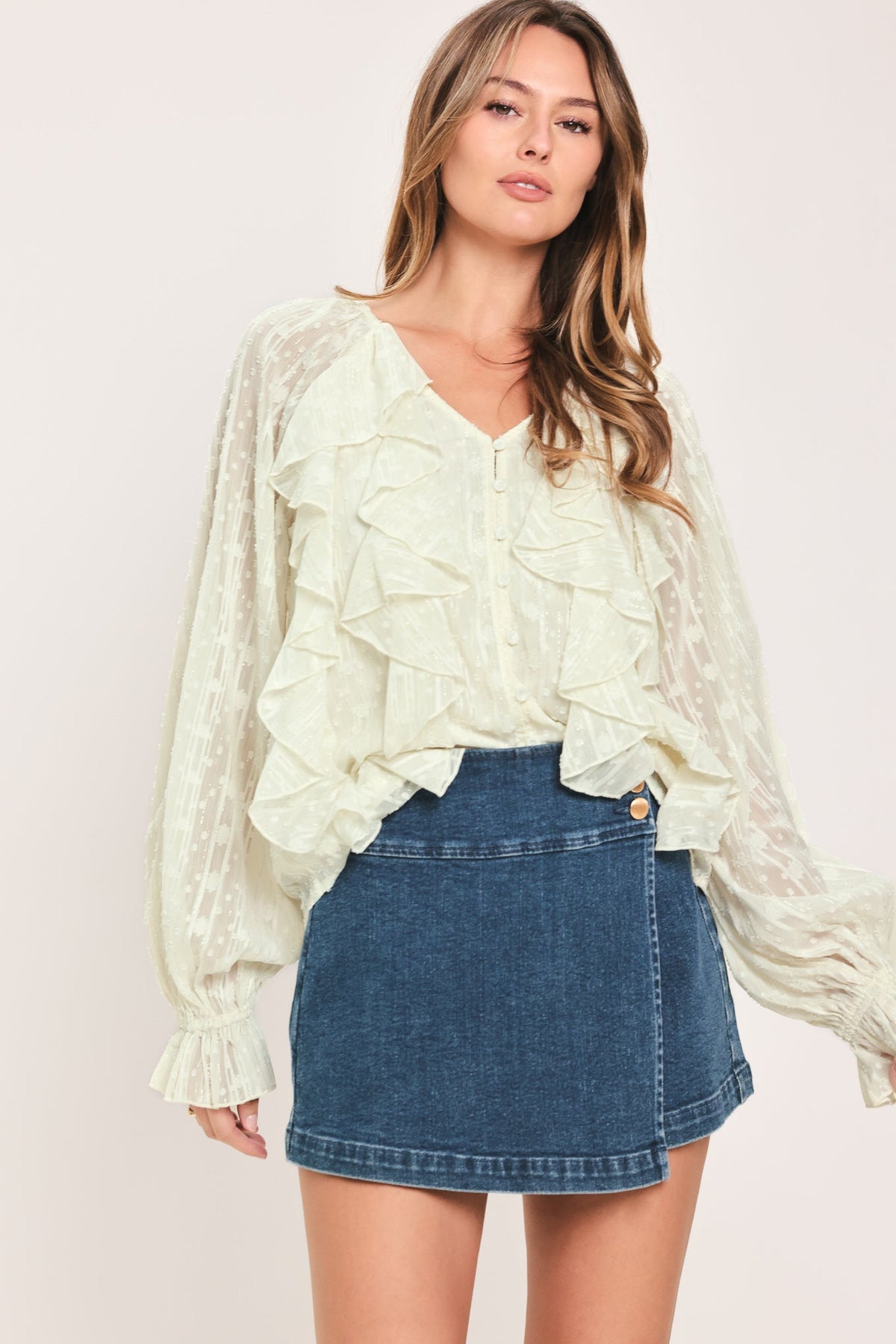 MILK & MOONLIGHT WOVEN TOP