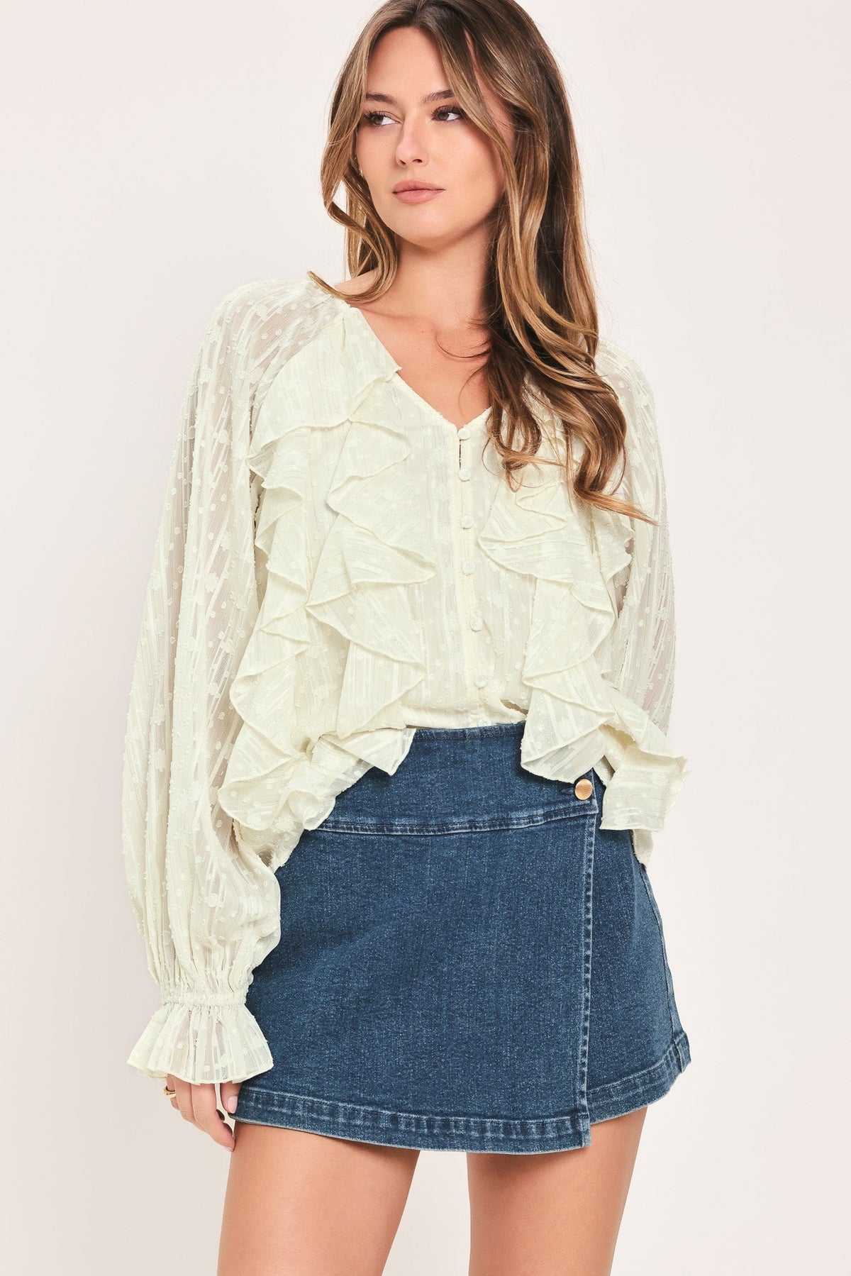 MILK & MOONLIGHT WOVEN TOP