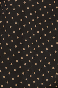 MIDNIGHT DOT CHIC WOVEN TOP