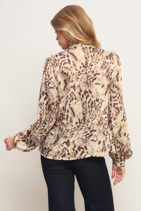 WILD CHIC CREAM WOVEN TOP