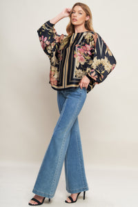 ROYAL TAPESTRY WOVEN TOP