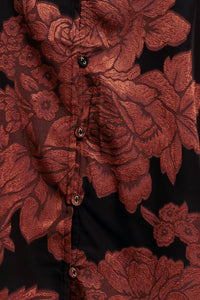 JUST DARK ENOUGH TO FEEL SPECIAL WOVEN TOP