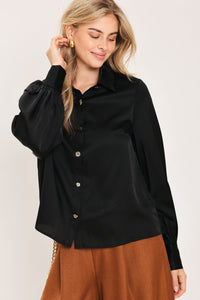 BLACK ORBIT WOVEN TOP