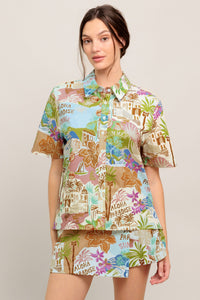 SUNSHINE GETAWAY WOVEN TOP