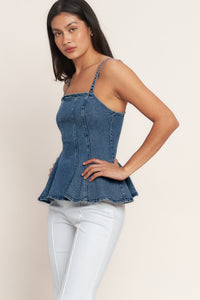 MADE TO FLATTER DENIM TOP
