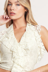 BALLET MUSE WOVEN LACE TOP