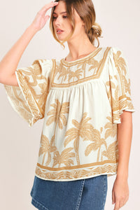 BREEZE STORY WOVEN TOP