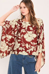RUBY VINE INTERLUDE WOVEN TOP