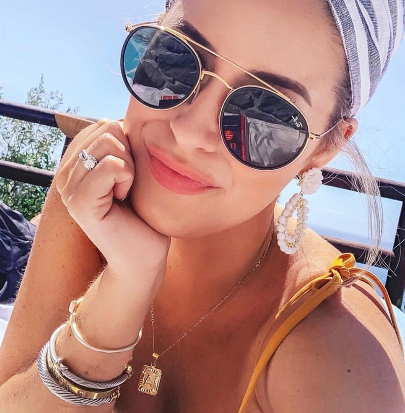 INITIAL CARD NECKLACE