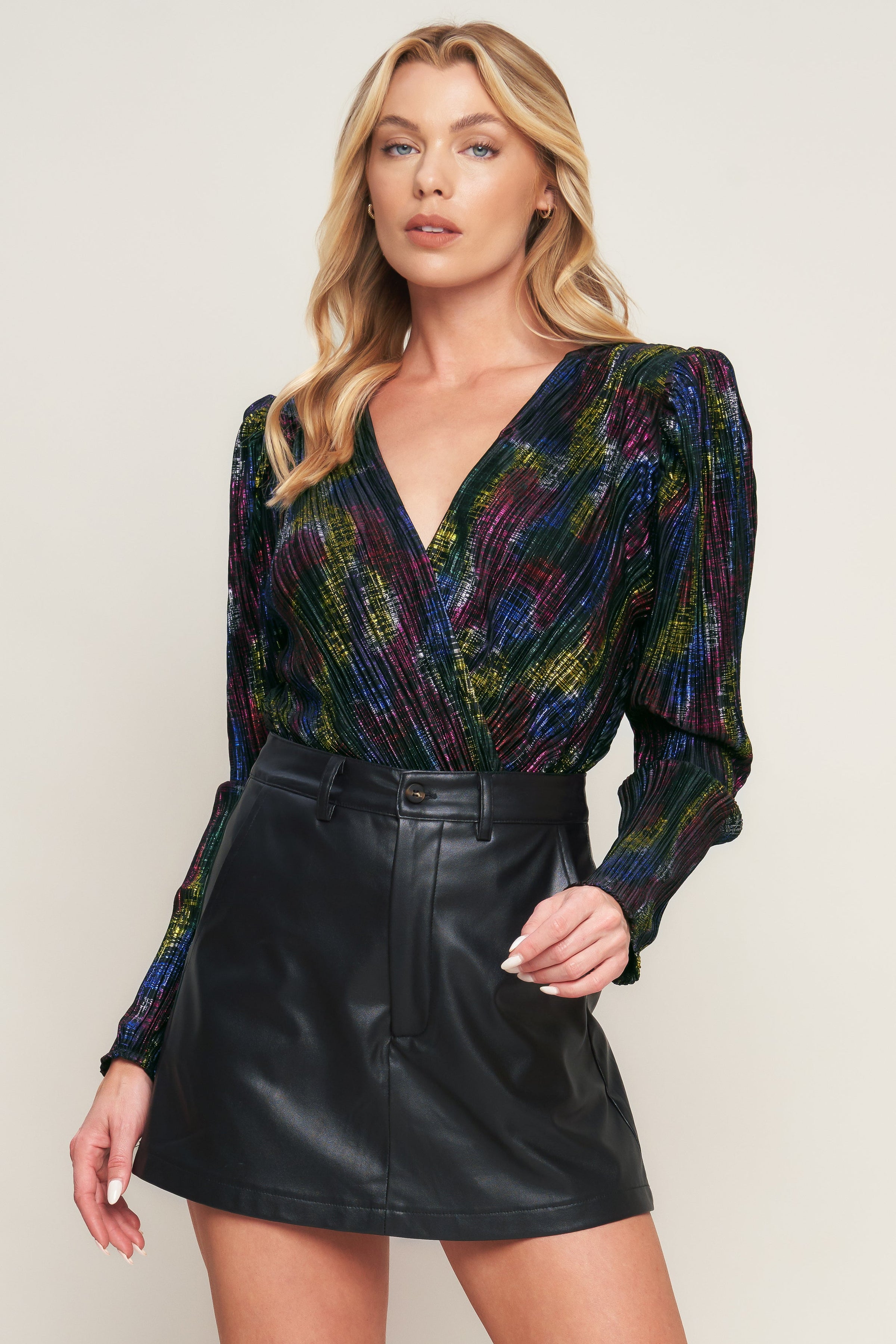 STAY THE NIGHT WOVEN BODYSUIT