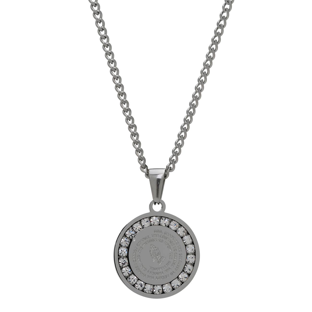 PRAYER WARRIOR NECKLACE SILVER