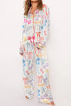 Lori -Bow Long Sleeve and Pants Pajama Set