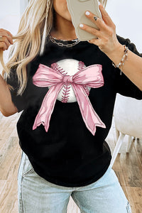 Adie-Black Bow Baseball Tee