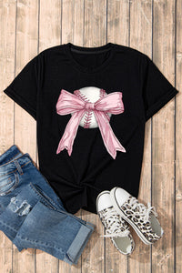 Adie-Black Bow Baseball Tee
