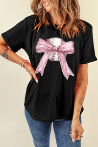 Adie-Black Bow Baseball Tee
