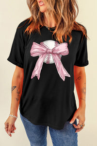 Adie-Black Bow Baseball Tee