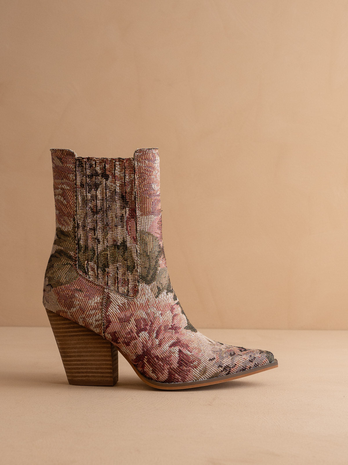The Lydia | Mauve Tapestry Bootie
