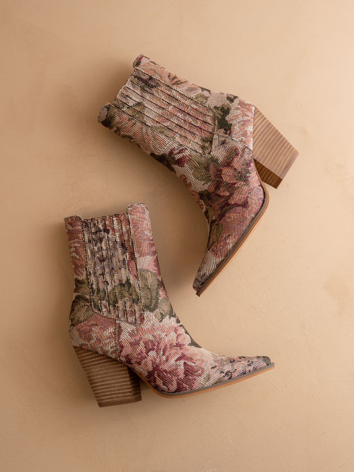 The Lydia | Mauve Tapestry Bootie